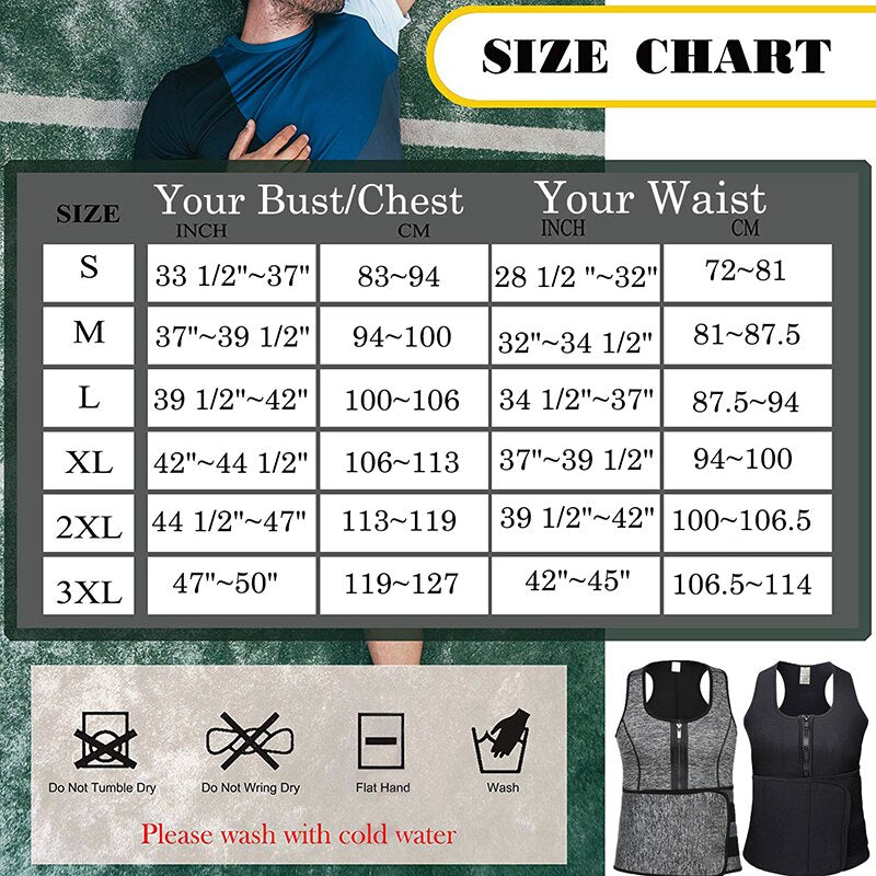 Men’s Vest with Sauna Effect
