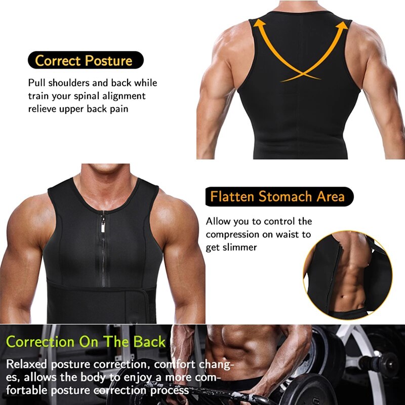 Men’s Vest with Sauna Effect