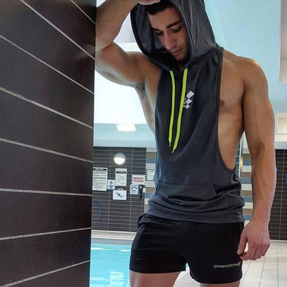Tank Tops Gym Hoodie