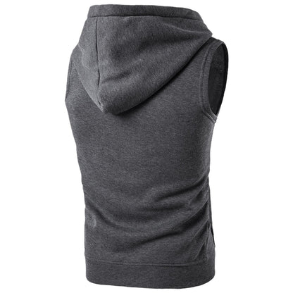Sleeveless Zip Up Hoodie