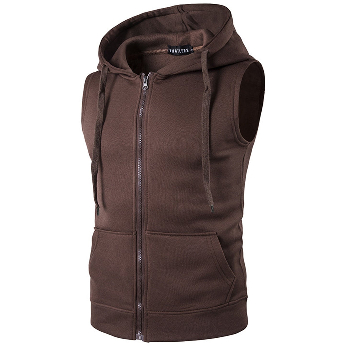 Sleeveless Zip Up Hoodie