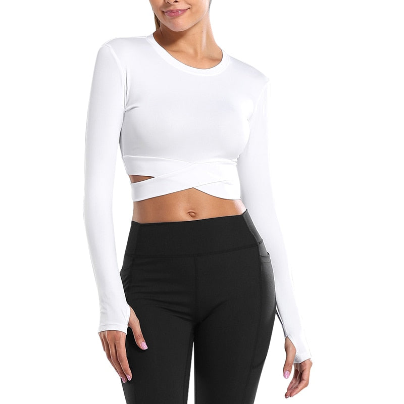 Tight Yoga Shirts Crop Top