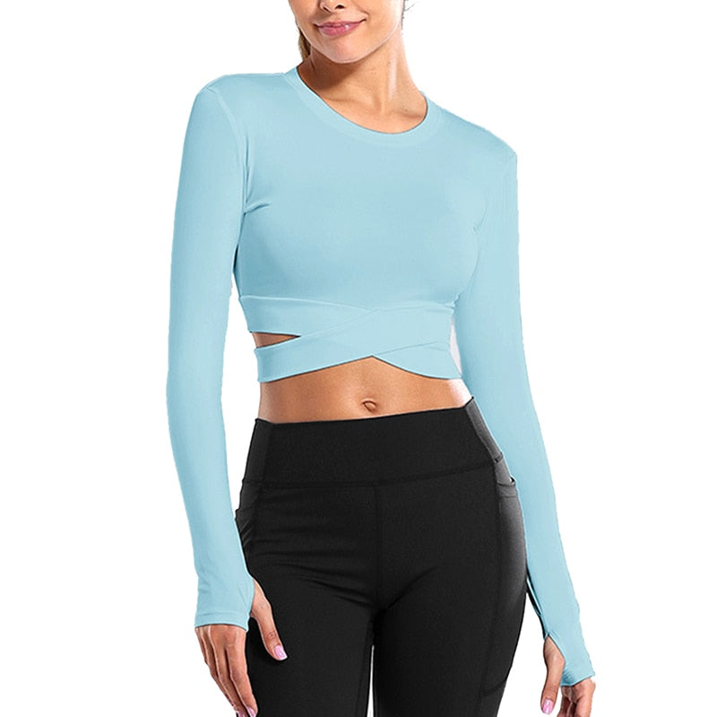 Tight Yoga Shirts Crop Top