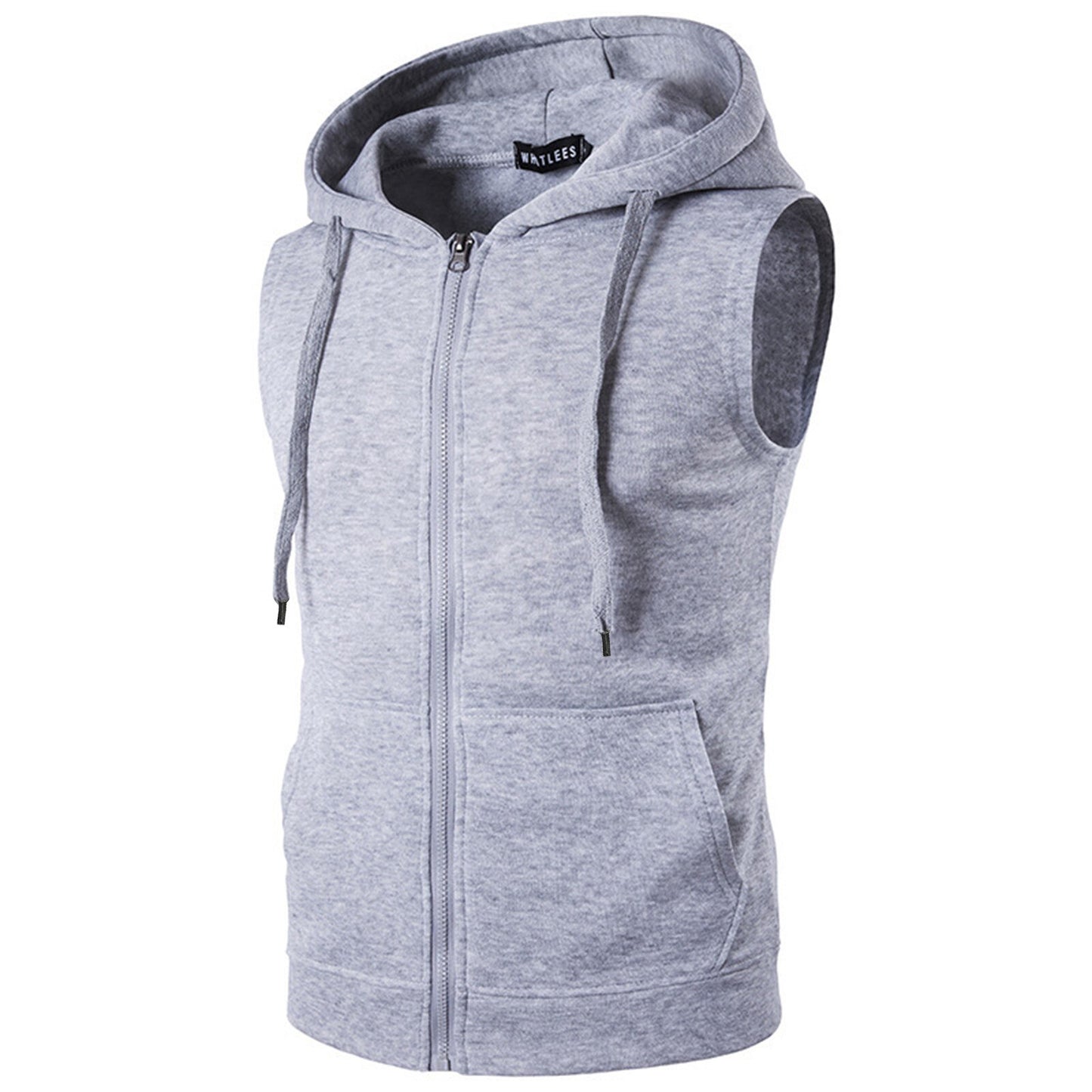 Sleeveless Zip Up Hoodie