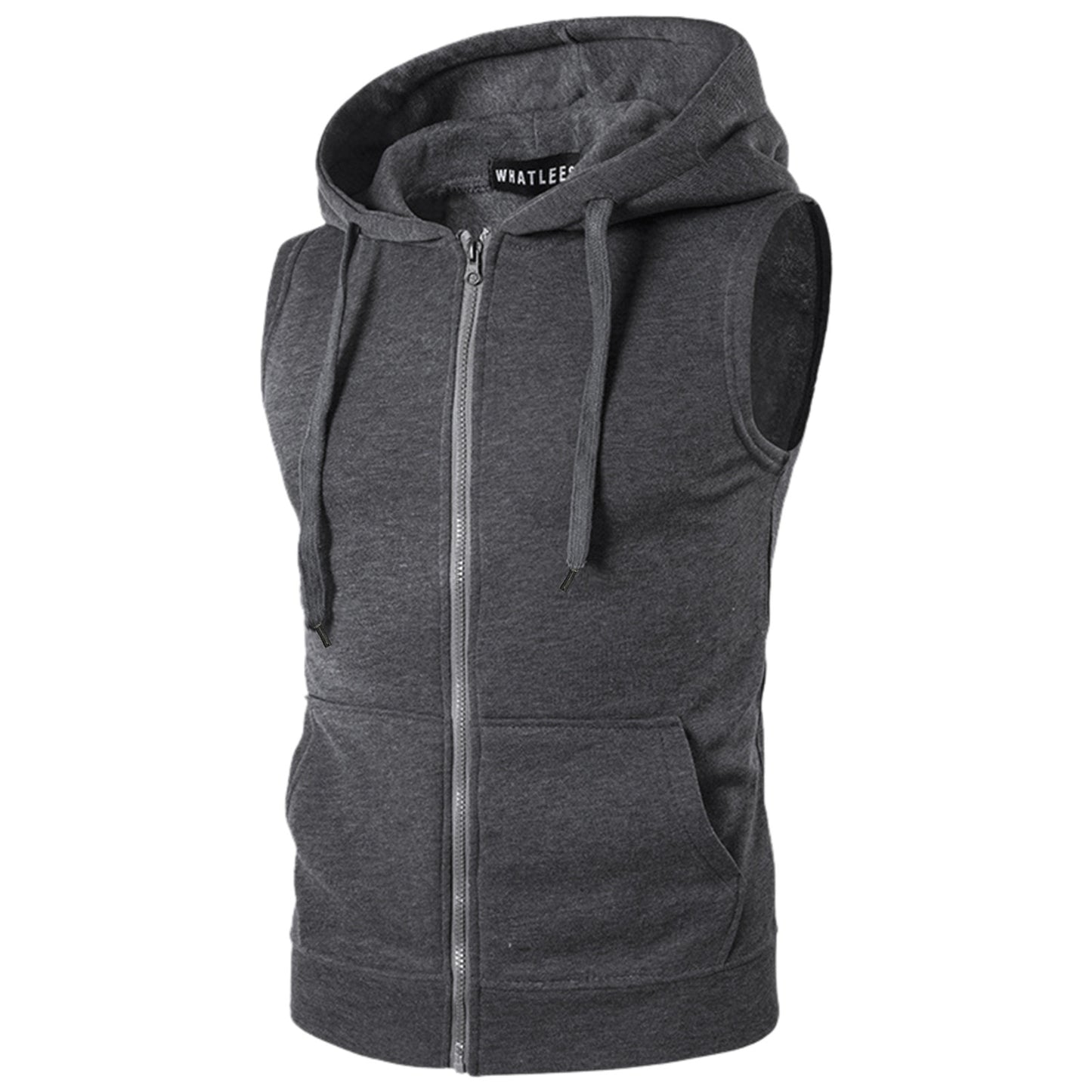 Sleeveless Zip Up Hoodie