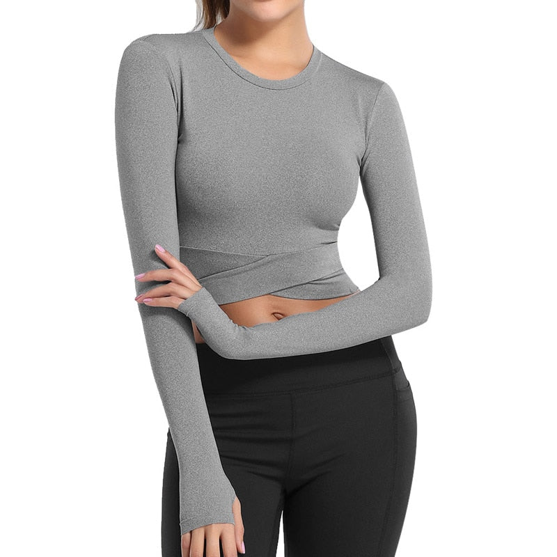 Tight Yoga Shirts Crop Top
