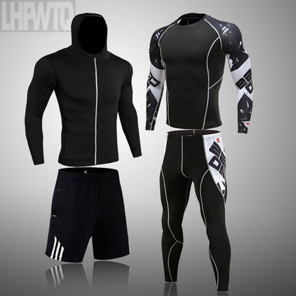 Men Sportswear Compression Breathable Suits