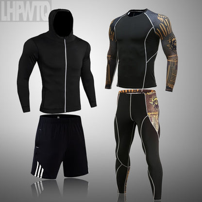 Men Sportswear Compression Breathable Suits