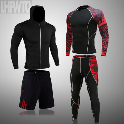 Men Sportswear Compression Breathable Suits