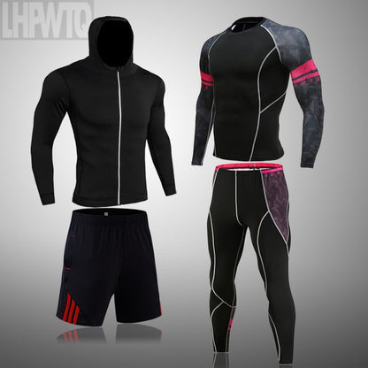 Men Sportswear Compression Breathable Suits