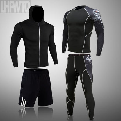 Men Sportswear Compression Breathable Suits