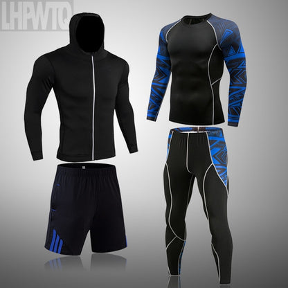 Men Sportswear Compression Breathable Suits