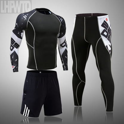 Men Sportswear Compression Breathable Suits