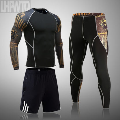 Men Sportswear Compression Breathable Suits