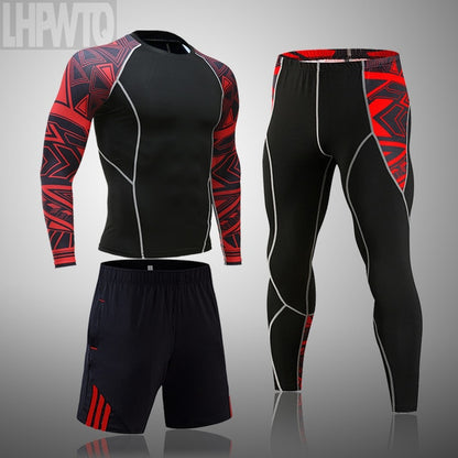 Men Sportswear Compression Breathable Suits