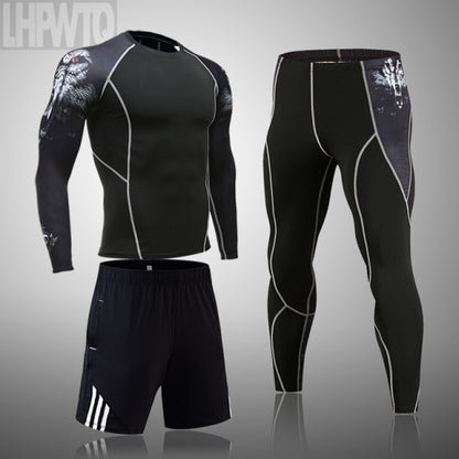 Men Sportswear Compression Breathable Suits