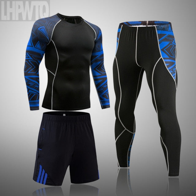 Men Sportswear Compression Breathable Suits