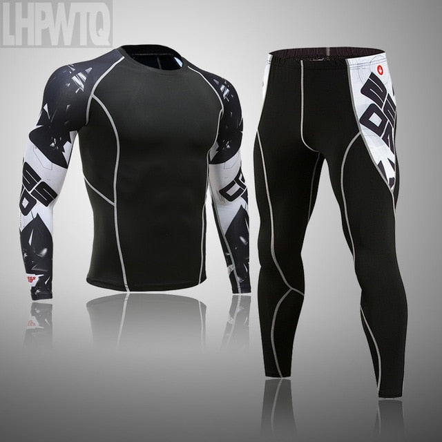 Men Sportswear Compression Breathable Suits