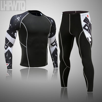 Men Sportswear Compression Breathable Suits
