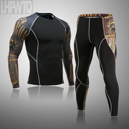 Men Sportswear Compression Breathable Suits