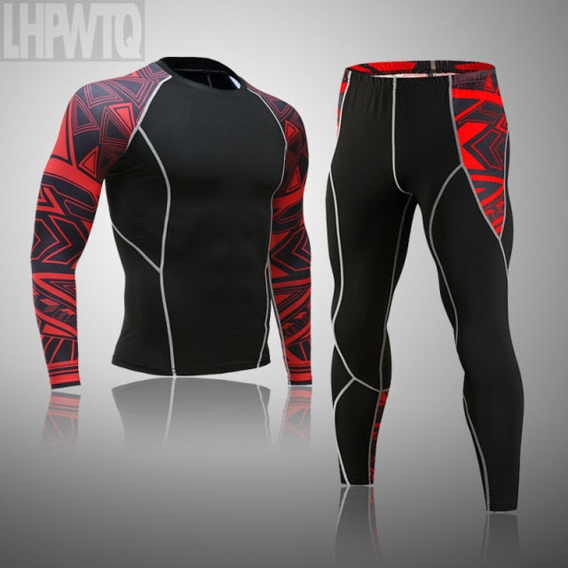 Men Sportswear Compression Breathable Suits