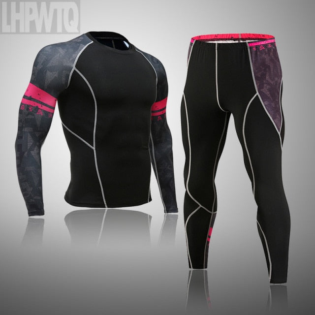 Men Sportswear Compression Breathable Suits
