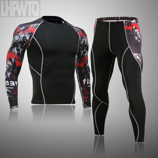 Men Sportswear Compression Breathable Suits